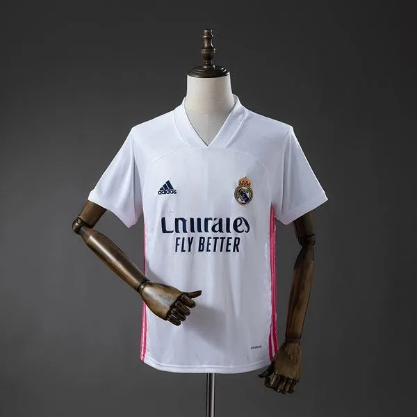 Camiseta de fútbol Real Madrid 2020/21 LOCAL MANGA CORTA VERSION FAN